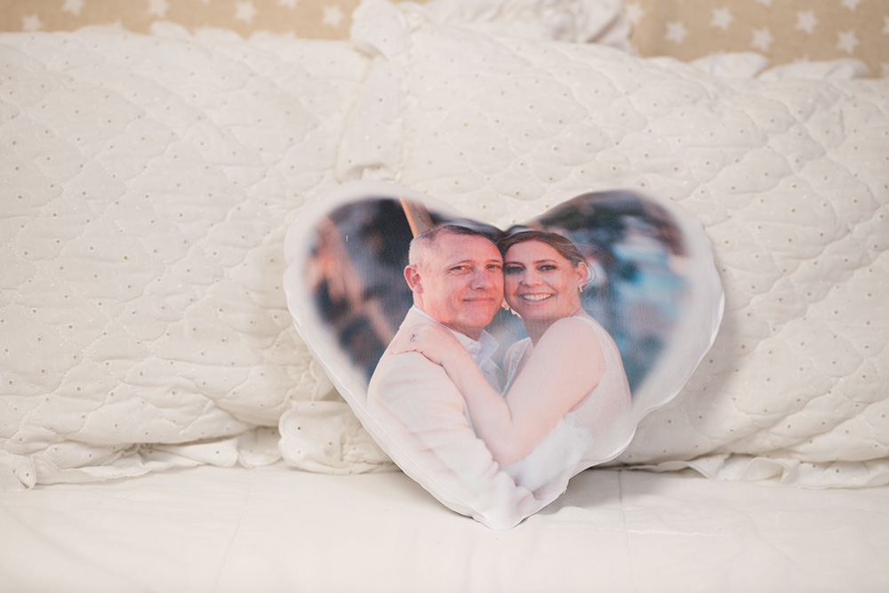 cojín corazón personalizado